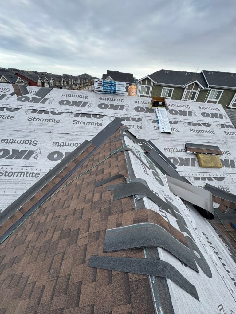 Roofing Project in Calgary, Alberta in Canada. Done by Top Master Roofing Inc.
