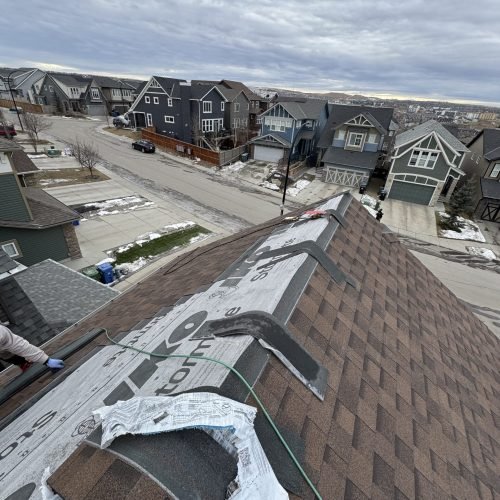 Roofing Project in Calgary, Alberta in Canada. Done by Top Master Roofing Inc.